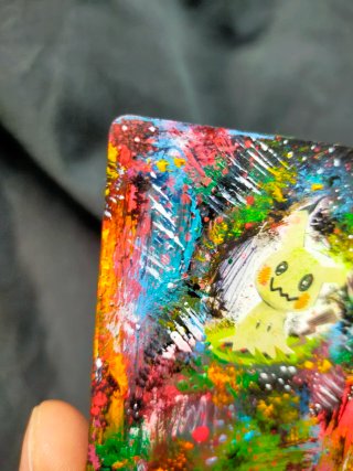 Carta Mimikyu pintada a mano