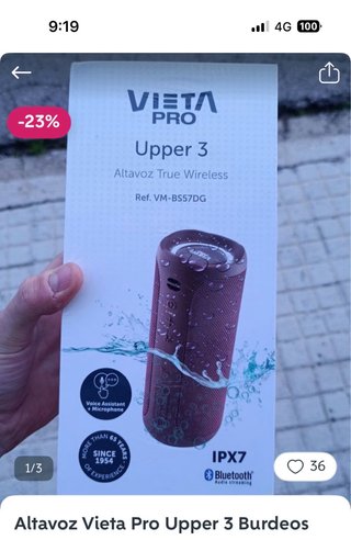 Altavoz Vieta Pro Upper 3 Marrón