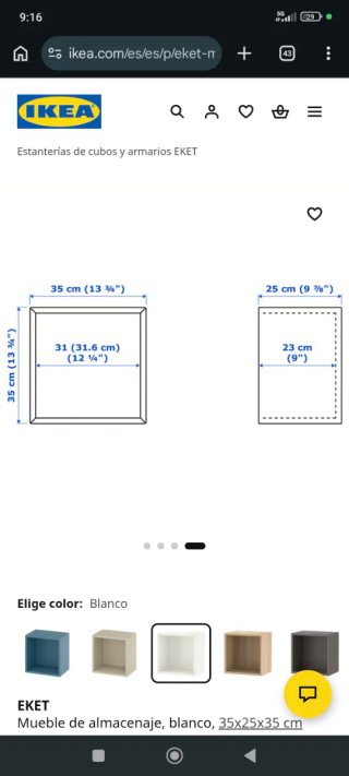 Cubos blancos Ikea (x3)