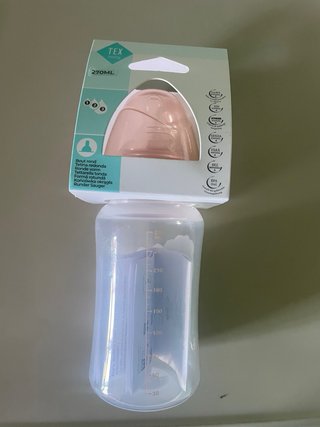 2 Chupetes Anatómicos 0m+ 1 biberon 270ml Tex Baby