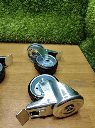 Pack de 4 ruedas con freno para muebles Amig