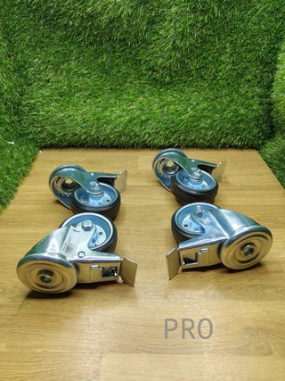 Pack de 4 ruedas con freno para muebles Amig