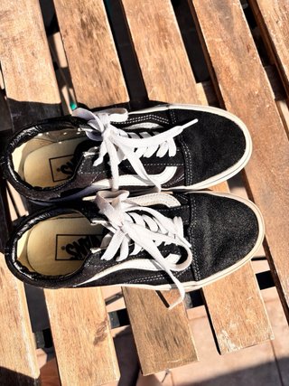 Vans Talla 35 Negras Usadas 1 Día