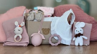 Canastilla cesta Regalo Bebé Grande personalizada