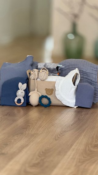 Canastilla cesta Regalo Bebé Grande personalizada