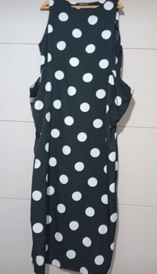 Vestido largo lunares