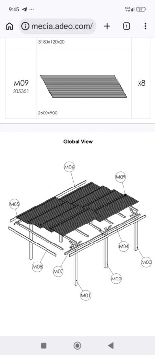 Accesorios para pergola