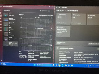 Portátil Asus ROG strix Gaming, potente i7,12gb,2t