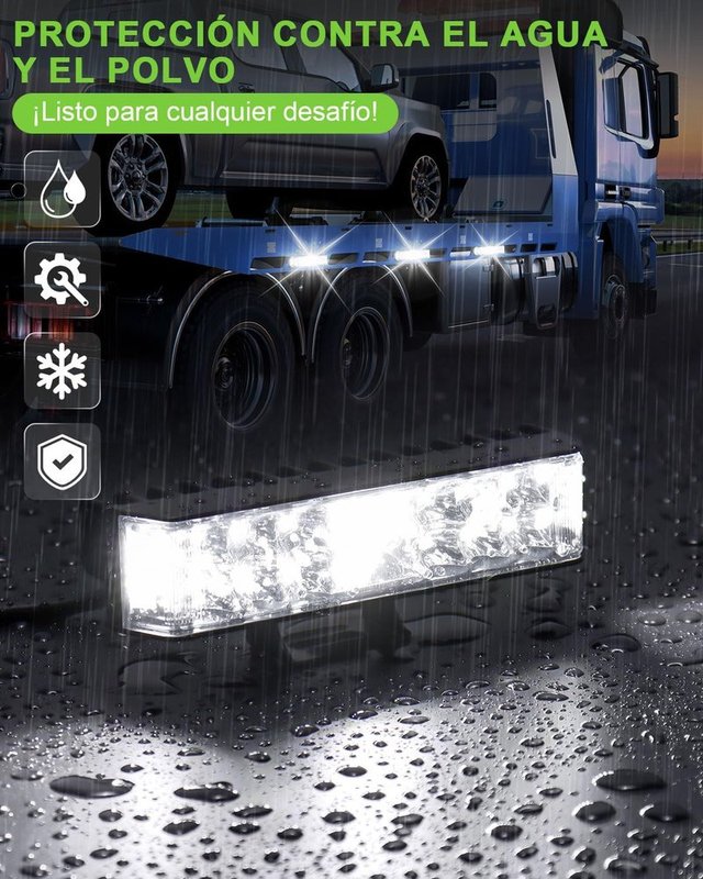 FXLPOWER 4Pcs Focos LED 102W 270° IP65 Vehículos