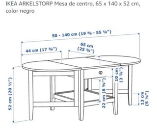 Mesa de centro IKEA ARKELSTORP plegable