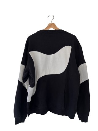 Adidas Originals Retro Black and Grey Sweatshirt M