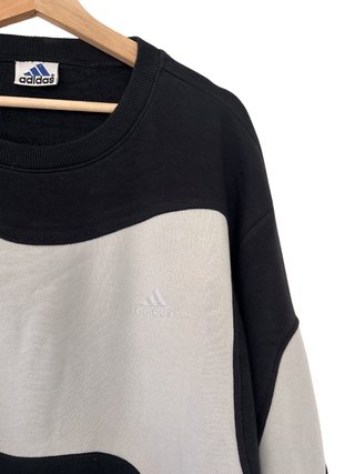 Adidas Originals Retro Black and Grey Sweatshirt M