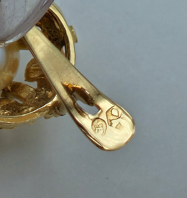 Pendientes de Oro 18K, Perlas, 2,66gr, 1cm