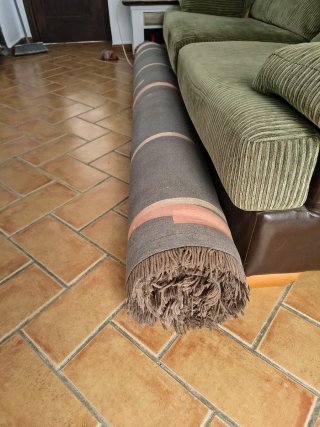 Alfombra lana pelo largo 3x2m
