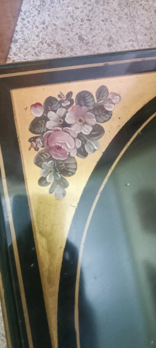 Mesa de centro clásica madera y metal