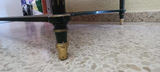 Mesa de centro clásica madera y metal