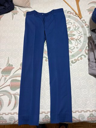Traje azul graduación