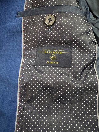 Traje azul graduación