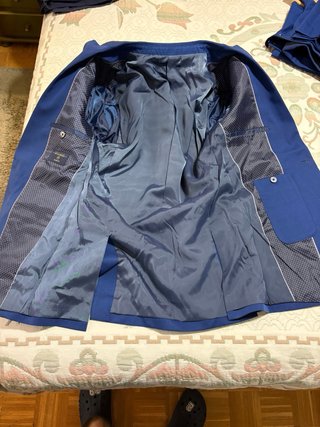 Traje azul graduación