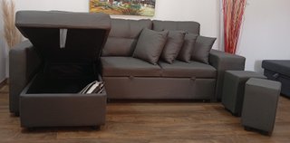Sofá Cama Chaiselong, "Poufs", Arcon, ¡Oferta!