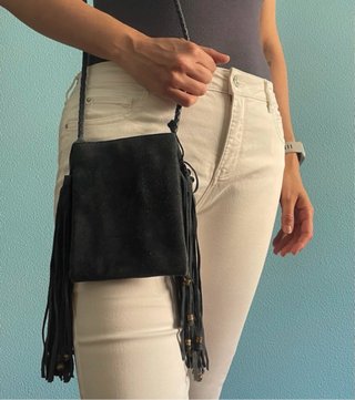 Bolso boho ante flecos