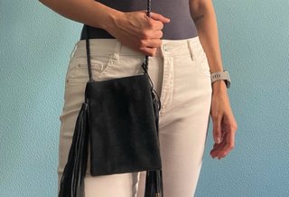 Bolso boho ante flecos