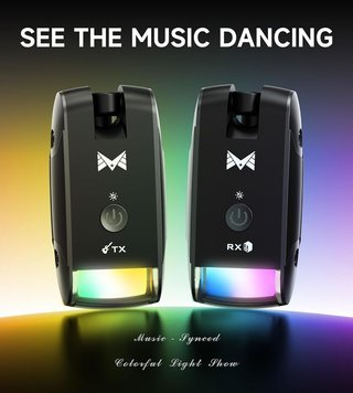 MAILANGSHI Audio inalámbrico Guitarra 70m RGB 12h