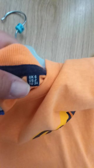 Camiseta Superdry naranja talla XS/S