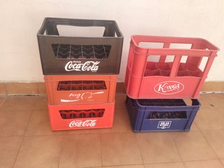 Lote Cajas Coca-Cola Plástico Vintage