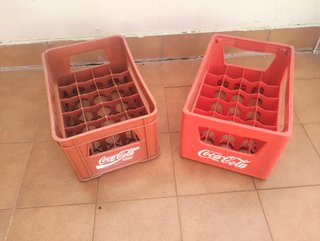 Lote Cajas Coca-Cola Plástico Vintage