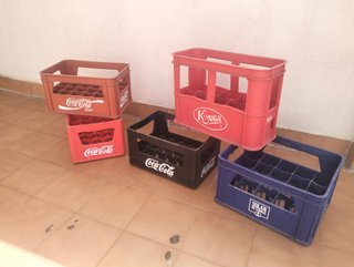 Lote Cajas Coca-Cola Plástico Vintage