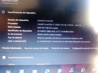 HP ELITEBOOK CORE I7 VPRO-SSD 128GB+1TB-8GB RAM-14
