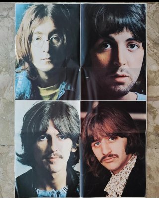 Poster The Beatles 4 membri