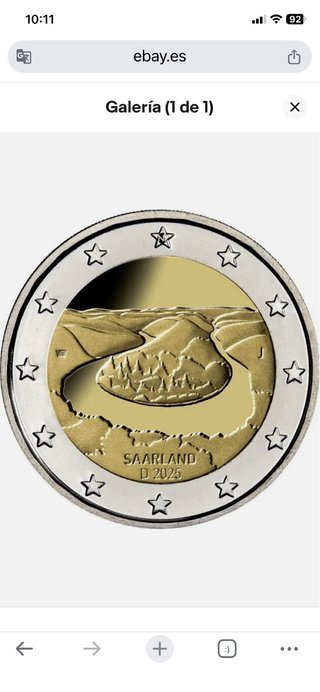 Moneda 2 Euros Saarland D2025