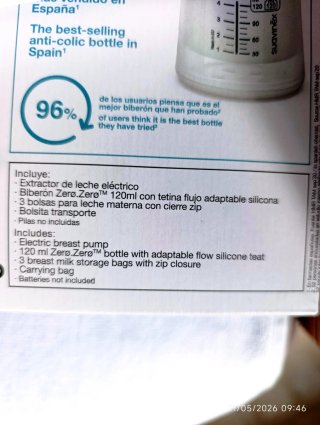 Sacaleches Eléctrico Suavinex Esterilizado