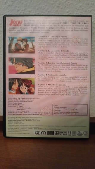 DVD Fushigi Yugi El Juego Misterioso