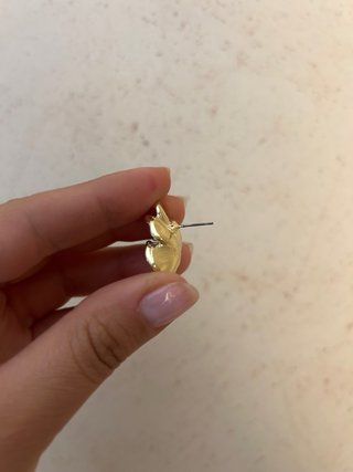 Orecchini donna vintage fiore bianco oro