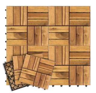20 Baldosas Suelo Madera Exterior