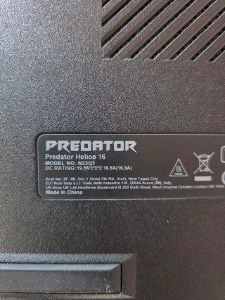 Portátil Gaming Acer Predator Helios 16