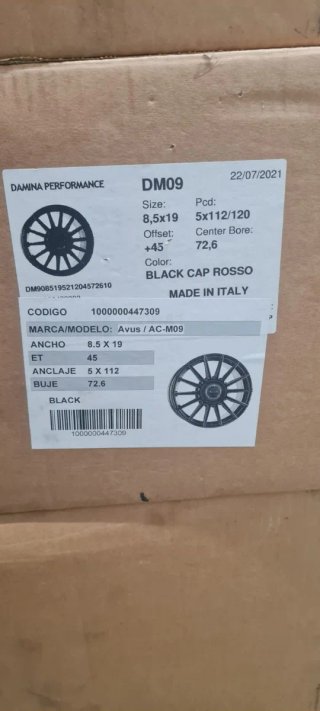 Llantas 19" estilo OZ Superturismo