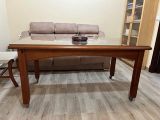 Conjunto de 3 Muebles de salón madera oscura