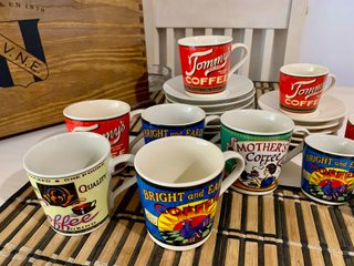 Set Tazas y Platos Tommy's Coffee