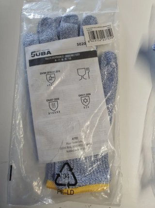 Guantes anticorte tela JUBA