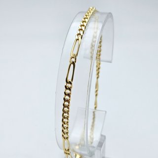 Pulsera Oro Maciza 18K Cartier Fígaro 8,13gr, 23cm