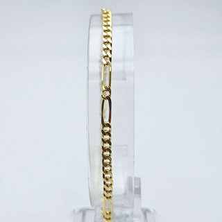Pulsera Oro Maciza 18K Cartier Fígaro 8,13gr, 23cm