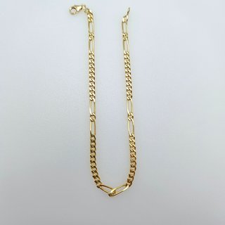 Pulsera Oro Maciza 18K Cartier Fígaro 8,13gr, 23cm