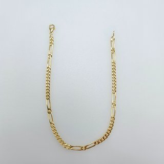 Pulsera Oro Maciza 18K Cartier Fígaro 8,13gr, 23cm