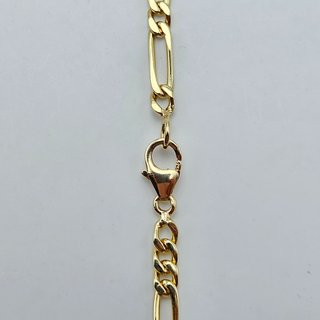 Pulsera Oro Maciza 18K Cartier Fígaro 8,13gr, 23cm