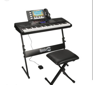 Teclado Piano RockJam RJ761 con Soporte y Banqueta