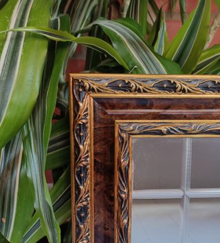 Cuadro Espejo Plata Ley Caballos Relieve